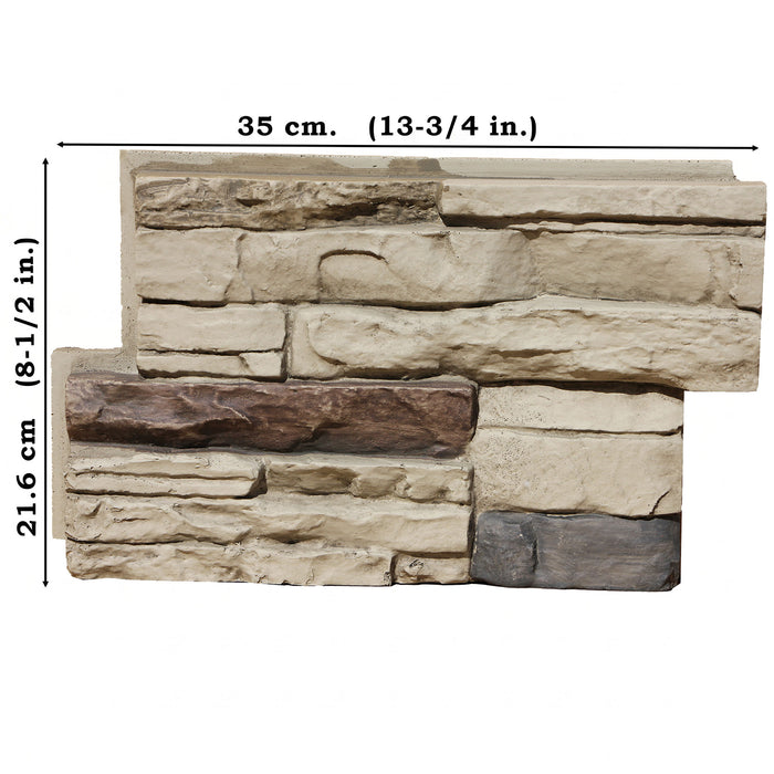 Stick-A-Stone faux stone panel sample