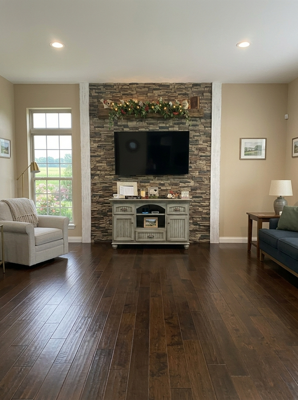 Lightning Ridge faux stone panel in Nature's Spirit