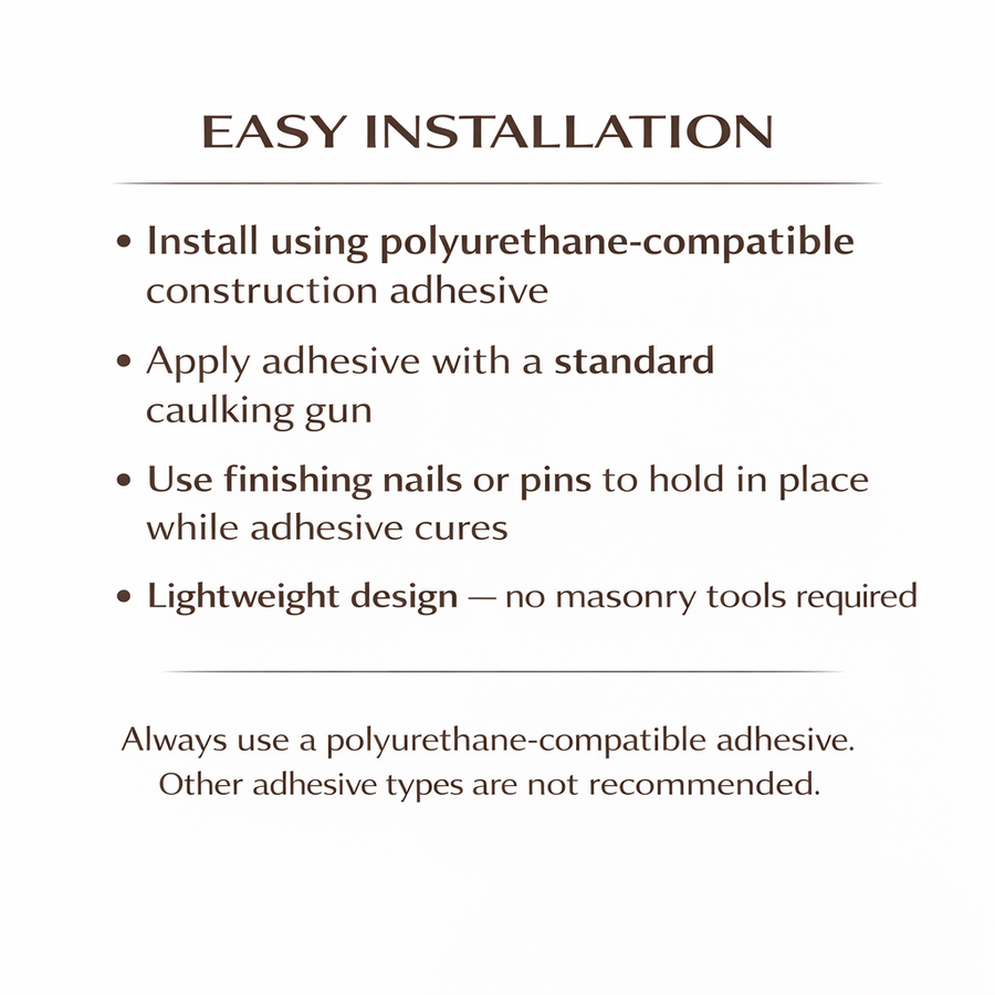 Universal faux stone outside corner, case of 4 - view 6