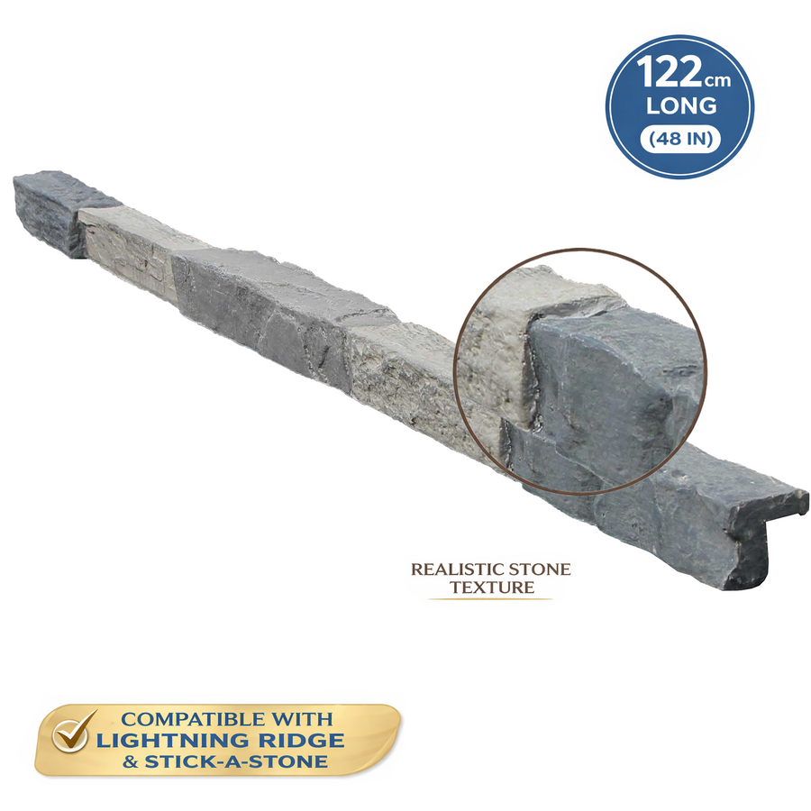 Universal faux stone ledge trim, 4 pack - view 12