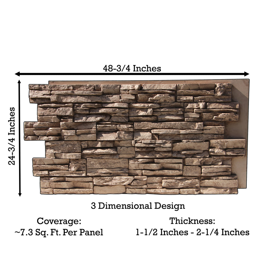 Faux Lightning Ridge stone wall panel - view 31