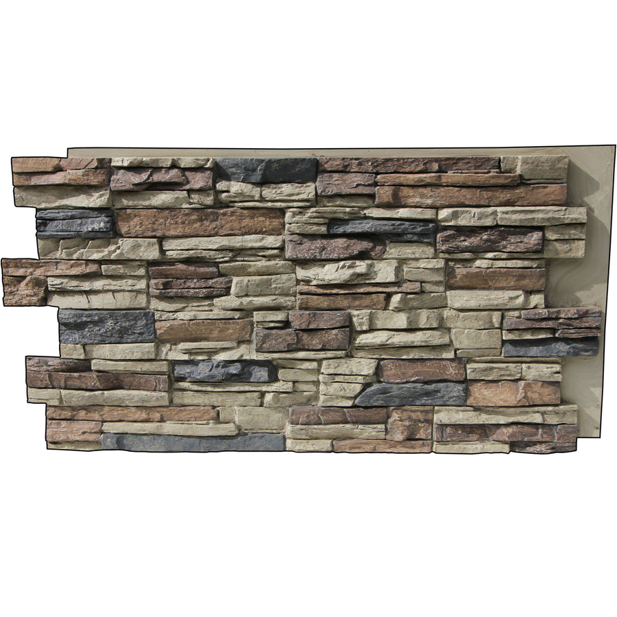 Faux Lightning Ridge stone wall panel - view 7