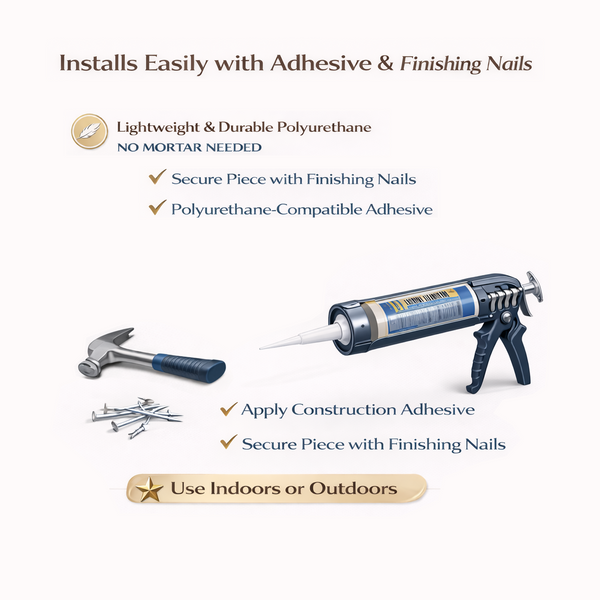 Universal Faux Stone Ledge Trim - 4 Pack