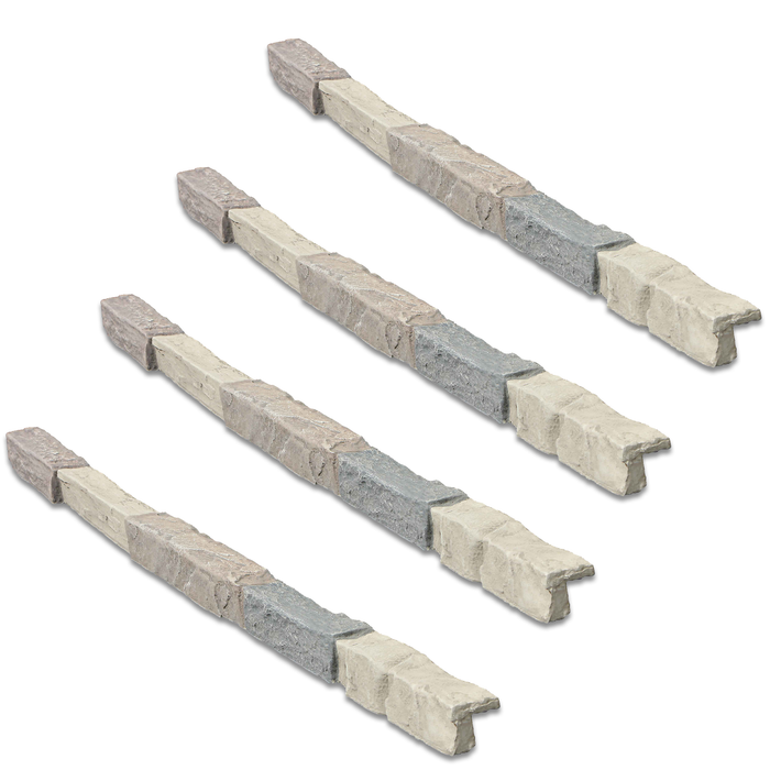 Universal faux stone ledge trim, 4 pack