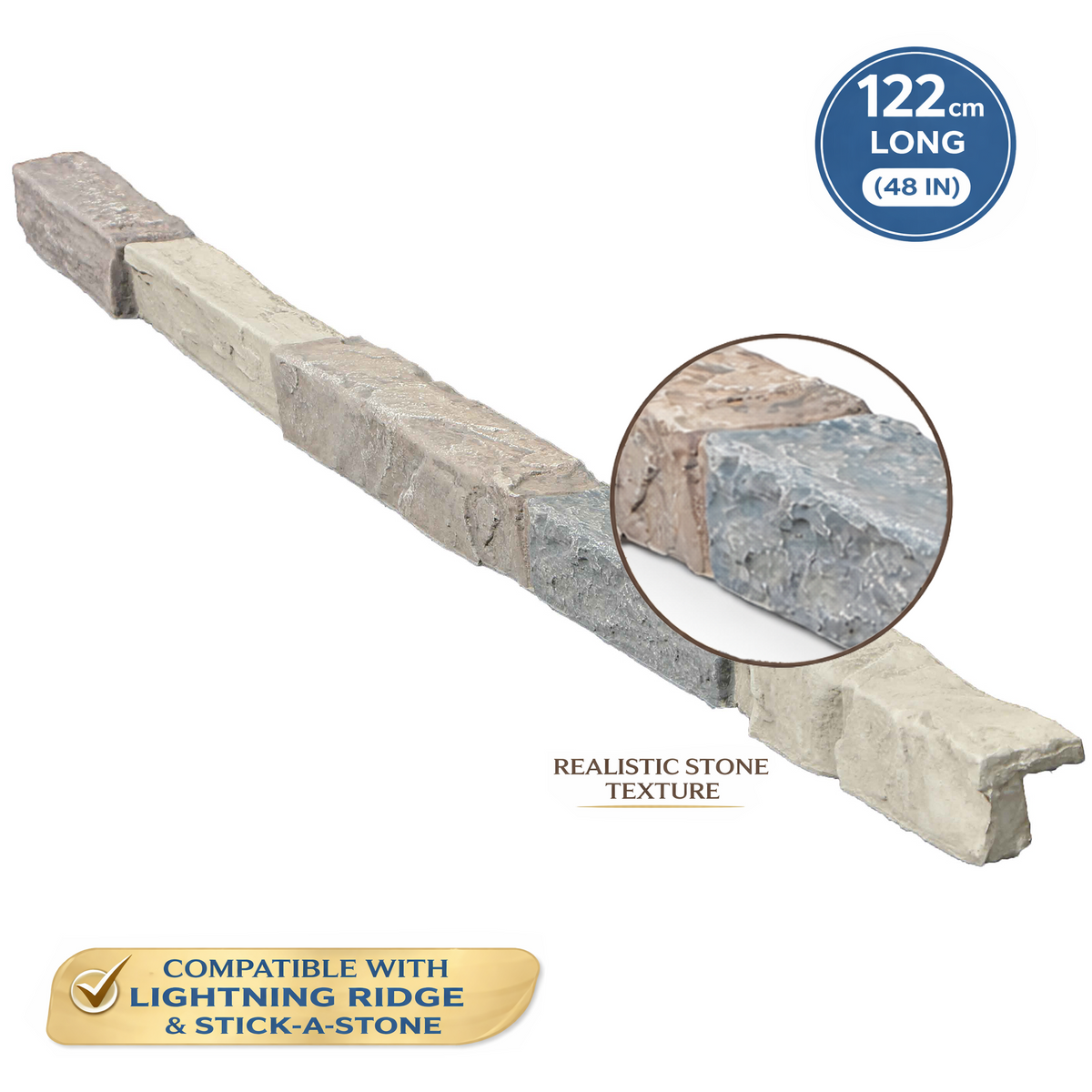 Universal Faux Stone Ledge Trim - 4 Pack