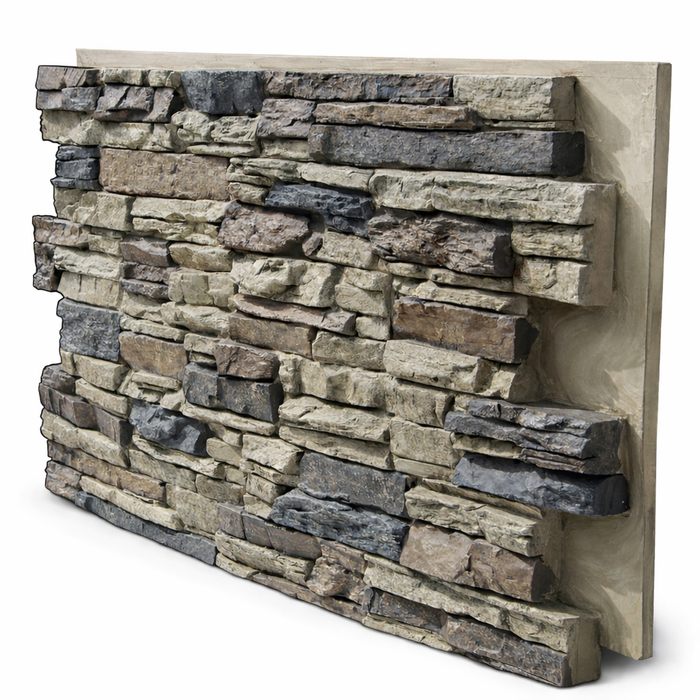 Faux Lightning Ridge stone wall panel