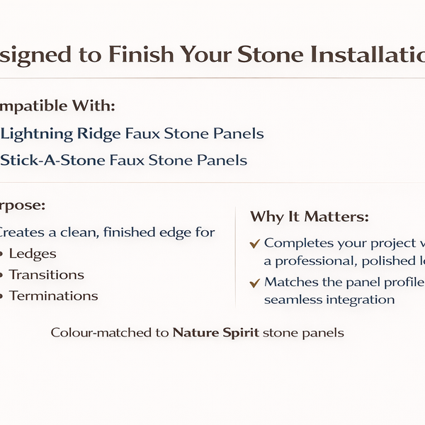 Universal Faux Stone Ledge Trim - 4 Pack