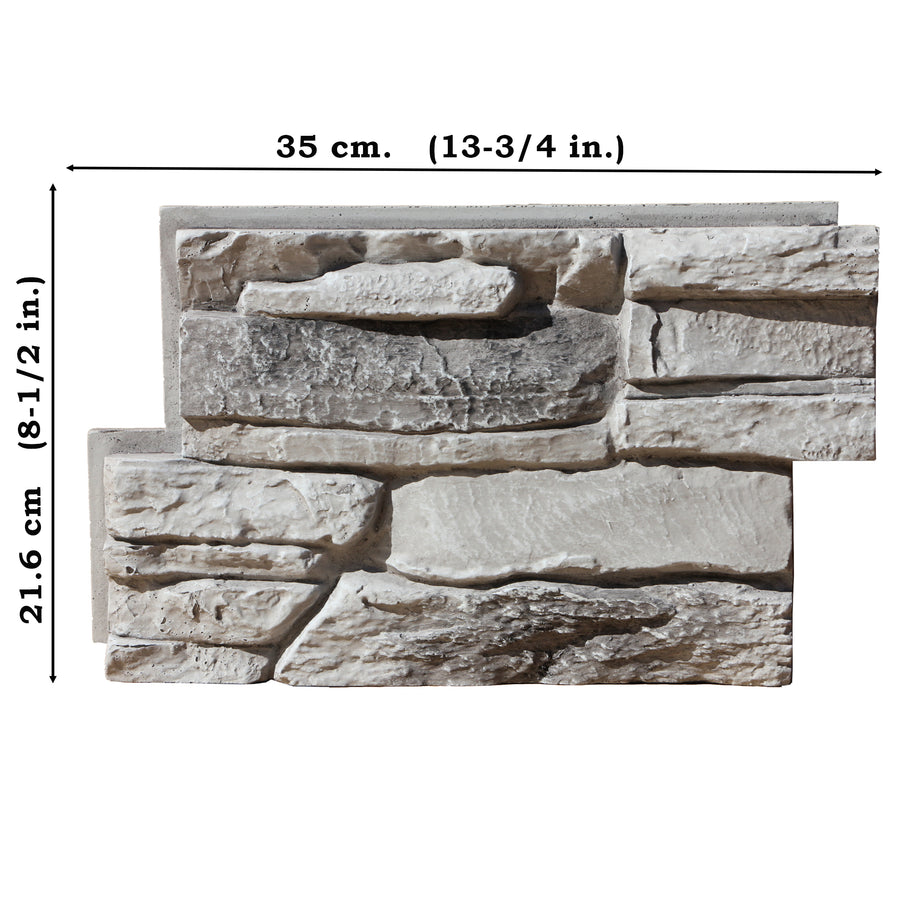 Stick-A-Stone faux stone panel sample - view 2