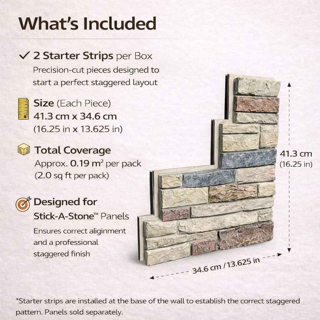 Stick-A-Stone Starter Strip