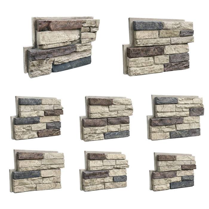 Stick-A-Stone peel and stick faux stone wall panel