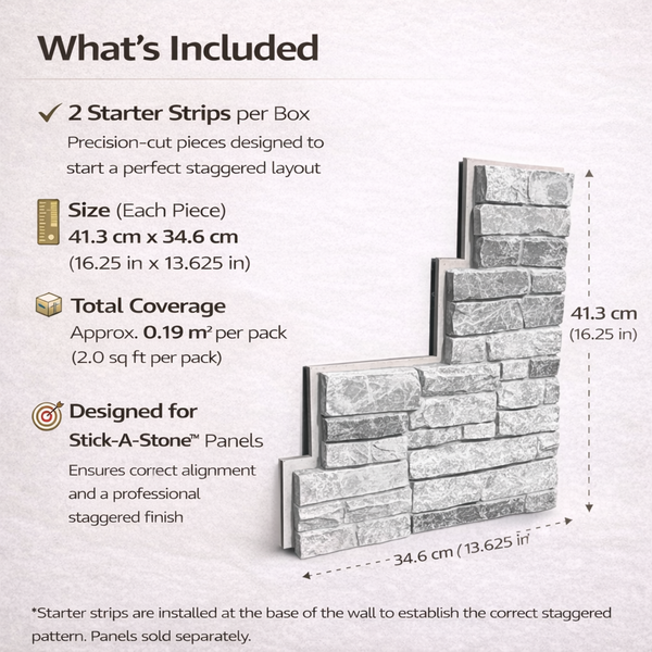 Stick-A-Stone Starter Strip