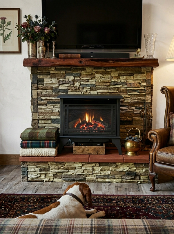 Lightning Ridge faux stone panel in Nature's Spirit