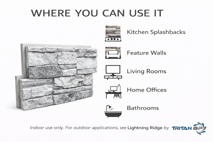 Stick-A-Stone peel and stick faux stone wall panel - view 17