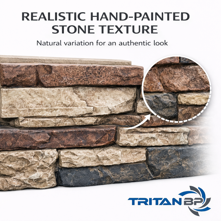 Stick-A-Stone peel and stick faux stone wall panel - view 6